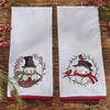 Festive Cardinal Friends Dishtowels - Set of 4