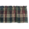 Pinecone Plaid Valance