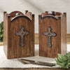 Canyon Cross Wood Canister - Small