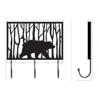 Grizzly Trio Wall Hook