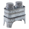 Galvanized Prairie Salt & Pepper Set - OVERSTOCK