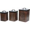 Pinecones Metal Canisters - Set of 3