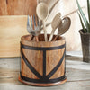 Wood & Metal Utensil Crock
