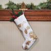 Golden Pinecone Stocking Hanger