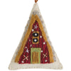 Cozy A-Frame Felt Ornaments - Set of 4