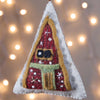 Cozy A-Frame Felt Ornaments - Set of 4