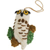 Barn Owl Felt Ornaments - Set of 4