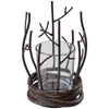 Rustic Woodland Candle Holder - Small