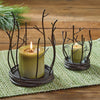 Rustic Woodland Candle Holder - Large