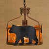 Black Bear Retreat Pendant Light