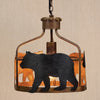 Black Bear Retreat Pendant Light