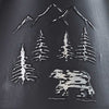 Black Bear Metal Lamp with Shade