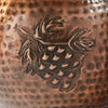 Pine Woods Hammered Copper Accent Lamp