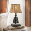 Woodland Pinecone Metal Accent Lamp