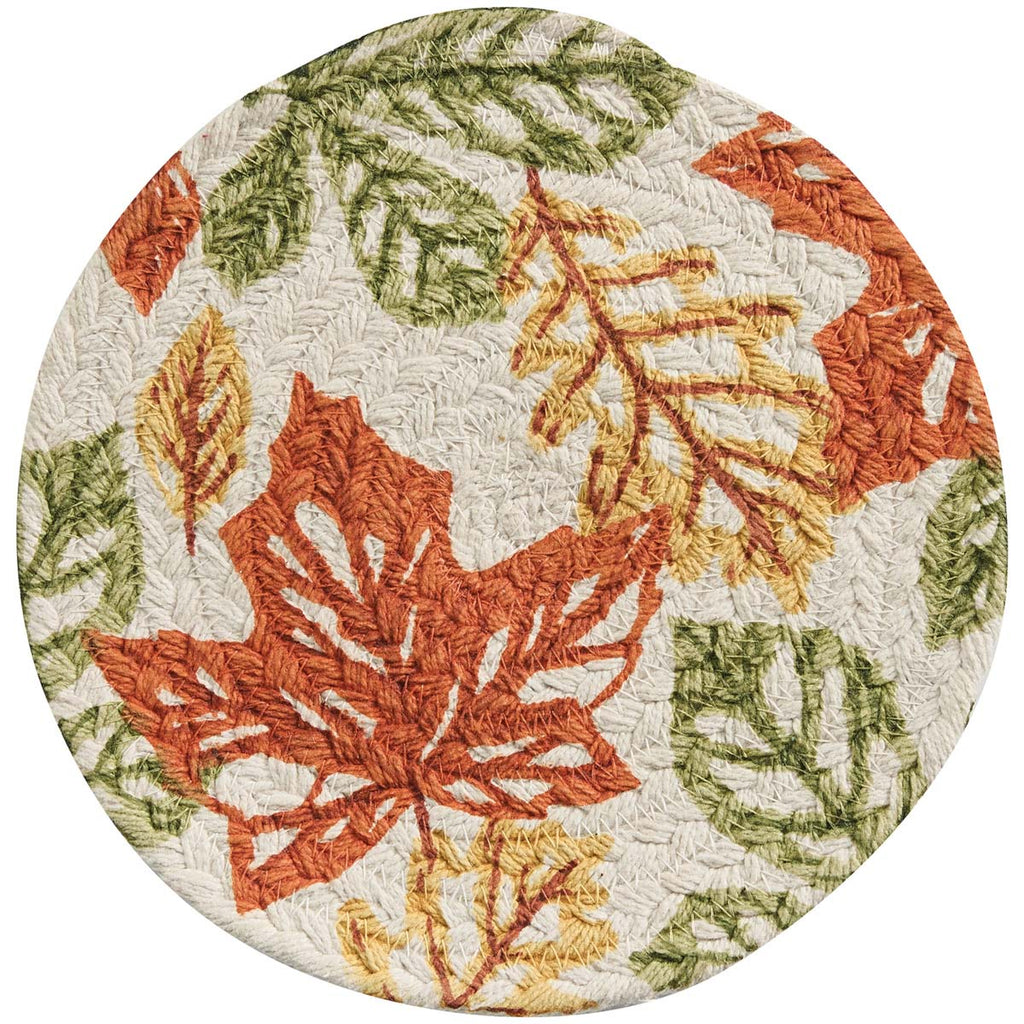 Woven Foliage Trivets - Set of 4