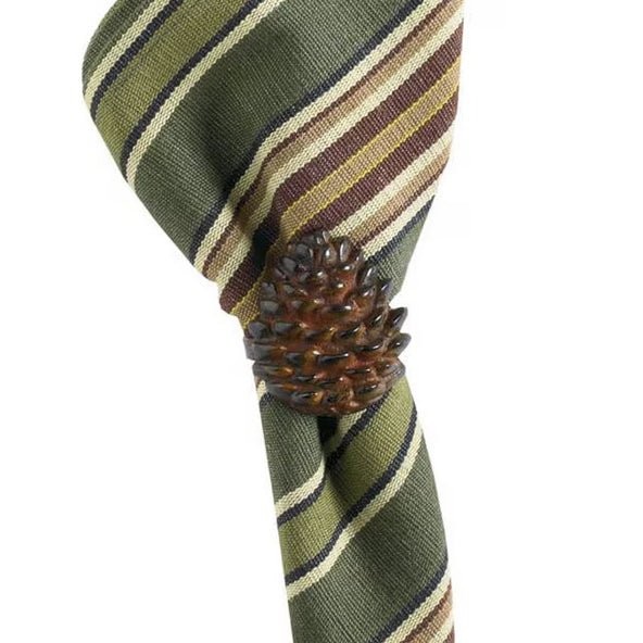 Forest Trails Pinecone Napkin Rings - Set of 4