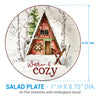 Winter Cabin Salad Plates - Set of 4 - OVERSTOCK