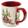 Winter Cabin Mugs - Set of 4 - OVERSTOCK