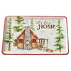 Winter Cabin Platter - OVERSTOCK