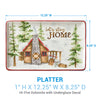 Winter Cabin Platter - OVERSTOCK