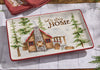 Winter Cabin Platter - OVERSTOCK