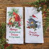 Always & Forever Cardinal Dishtowels - Set of 4