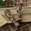Criss Cross Antler Napkin Ring - Set of 4