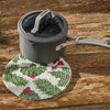 Holly Berry Braided Trivets - Set of 4