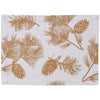 Golden Pine Branch Placemat - Set of 4