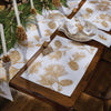 Golden Pine Branch Table Runner - 54 inch