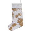 Golden Pine Branch Stocking