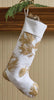 Golden Pine Branch Stocking