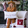 Merry Antler Rectangular Pillow