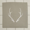 Antler Checkered Feather Pillow