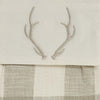 Antler Checkered Christmas Stocking