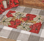 Christmas Floral Doormat