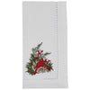 Red Bird Embroidered Napkin - Set of 4