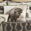 Roaming Buffalo Pillow