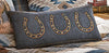 Horseshoe Denim Pillow