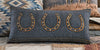 Horseshoe Denim Pillow