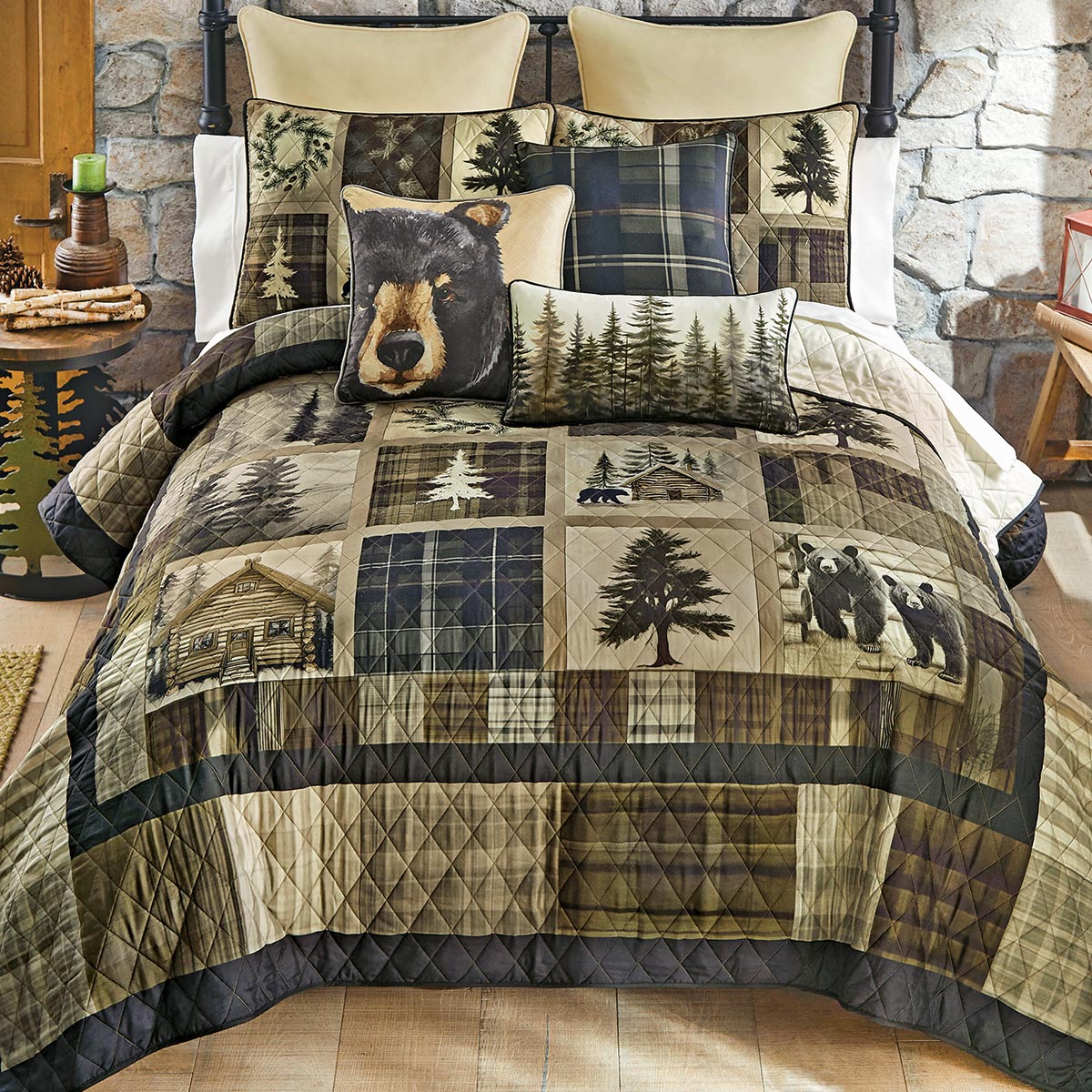 Backwoods Haven Quilt Bed Set - Queen