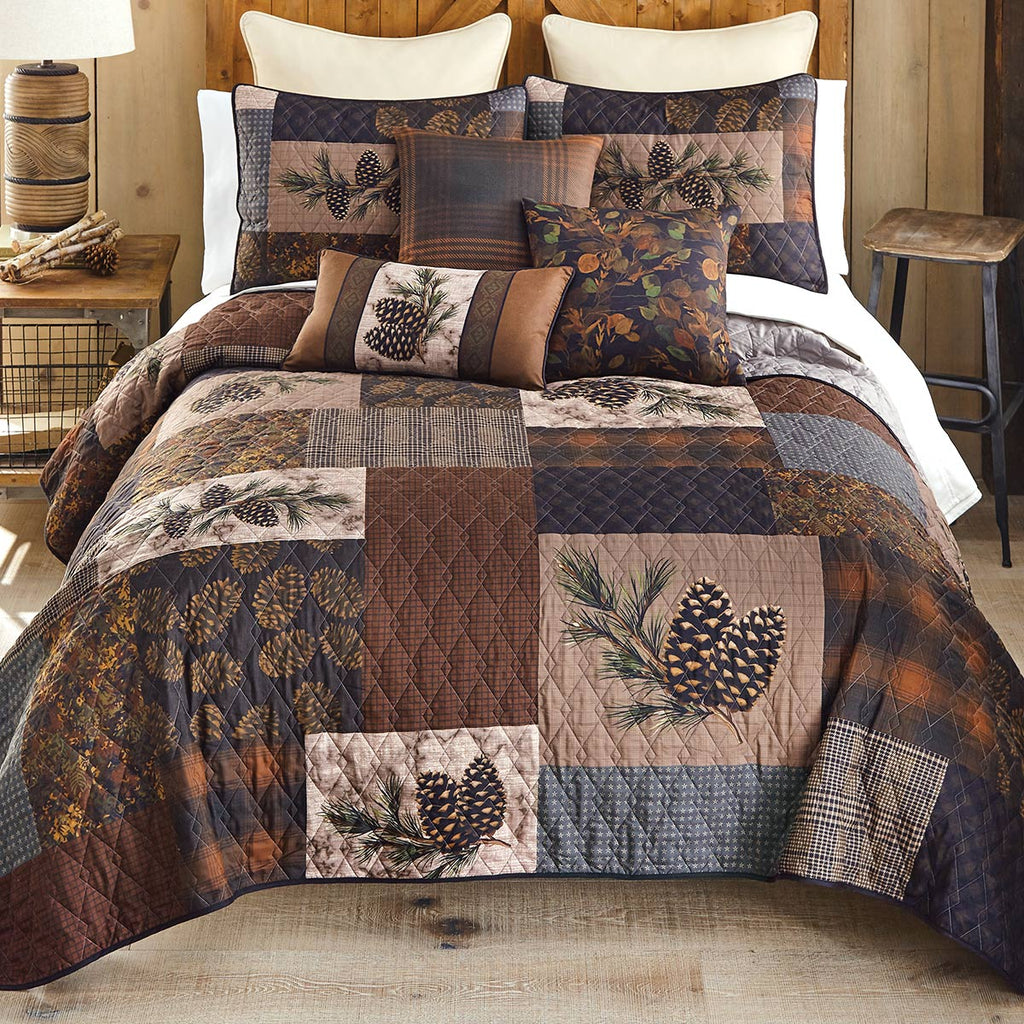 Pinecone Haven Accent Pillow