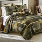 Rustic Forest Patchwork Quilt Bed Set - King