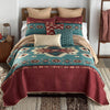 Mojave Turquoise & Rust Quilt Bed Set - King- SALE