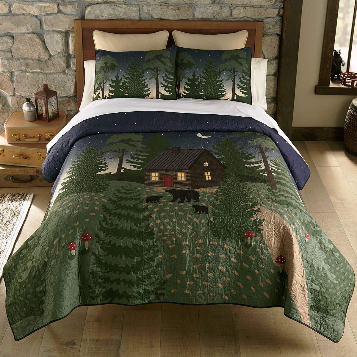 Wilderness Retreat Quilt Bed Set - King