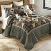Moose & Bear Trail Patchwork Quilt Bed Set - Queen - CLEARANCE