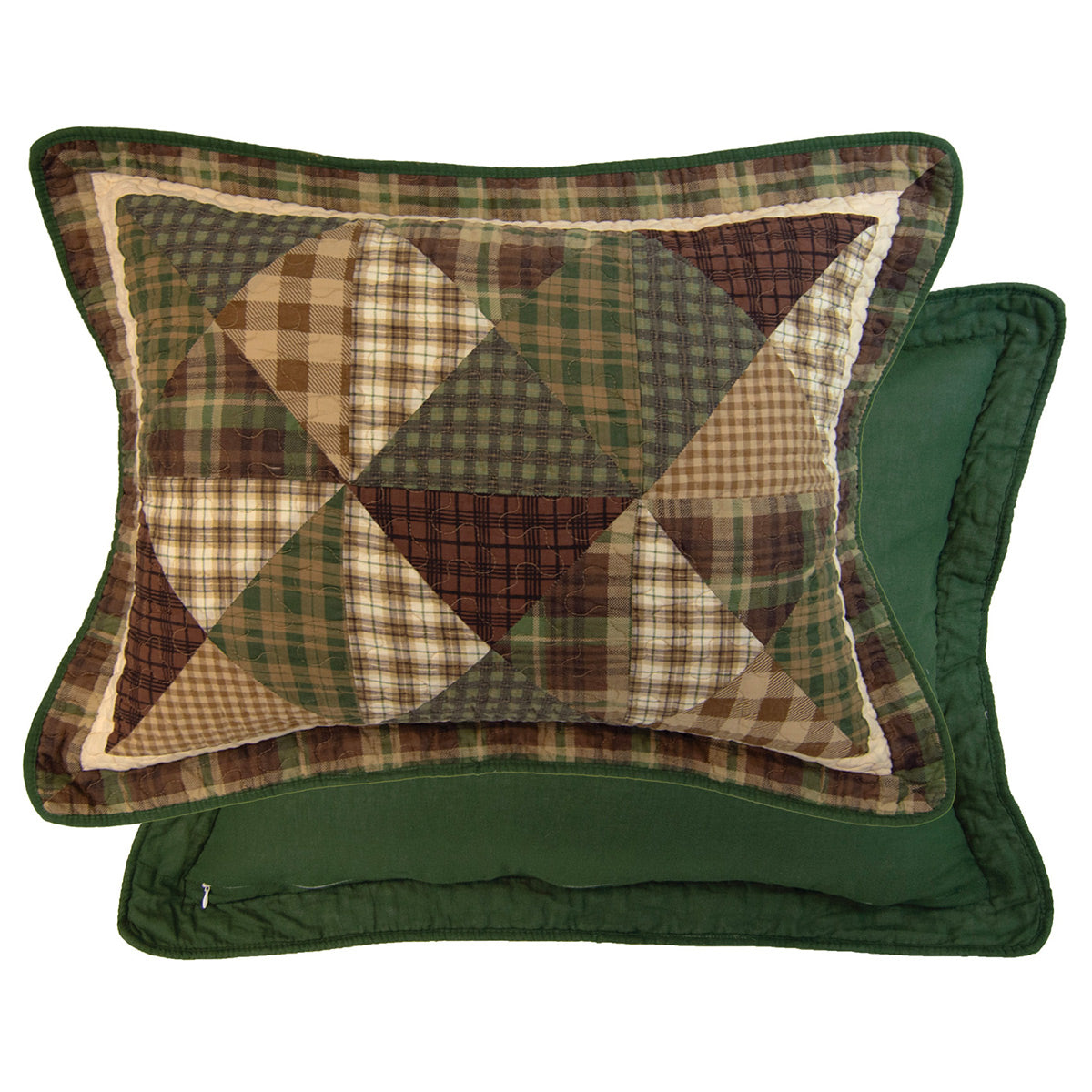 Pinecone Patchwork Quilt Bed Set - Queen