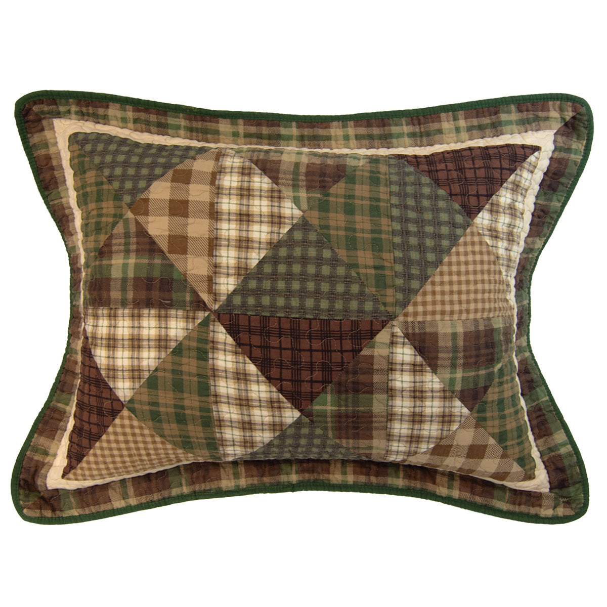 Pinecone Patchwork Quilt Bed Set - Queen