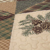 Pinecone Patchwork Quilt Bed Set - Queen