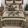 Pinecone Patchwork Quilt Bed Set - Queen